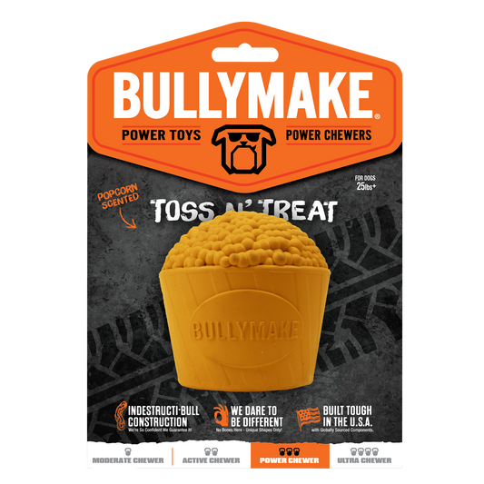 Bullymake Gold Popcorn Rubber Chew Toy