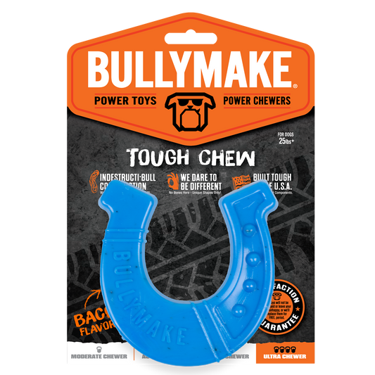Bullymake Horseshoe Bacon Flavor Nylon Chew Toy